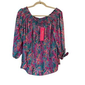 Lilly Pulitzer NWT Off-the-Shoulder Top Medium